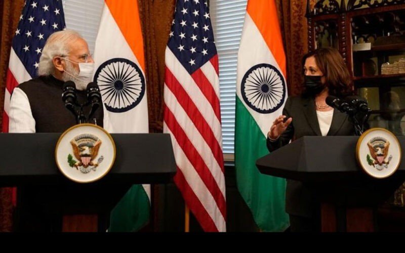 US Vice President Harris meets PM Modi, Harris