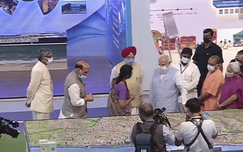 PM Modi visits 'Azadi@75 Expo' in Lucknow