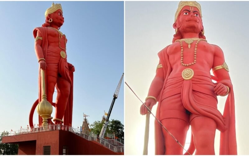 PM Modi ने मोरबी में भगवान हनुमान की 108 फीट ऊंची मूर्ति का अनावरण किया