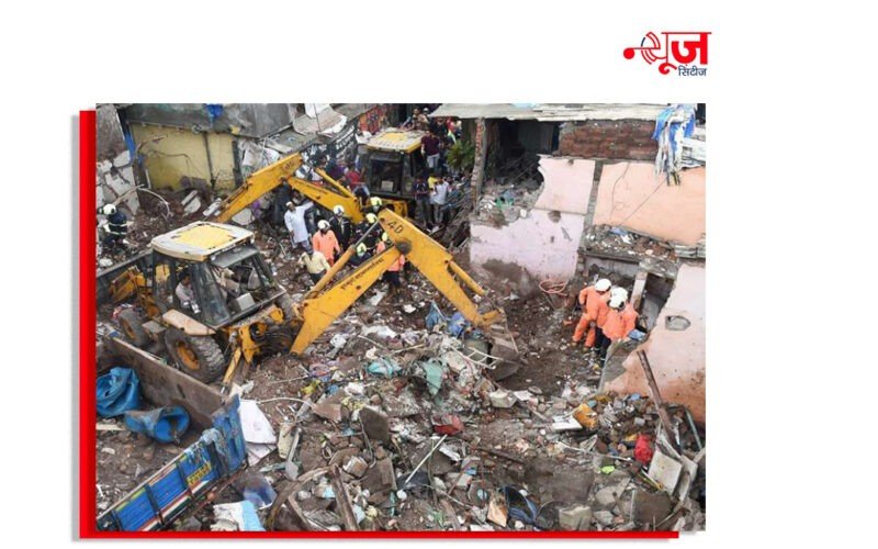 मुंबई में चार मंजिला इमारत गिरी: एक की मौत, 15 लोगों को बचाया गया