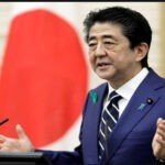 Shinzo Abe: Shinzo Abe was giving a speech, shot from behind and then was seen covered in blood