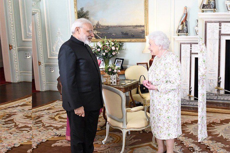 PM Modi and Elizabeth