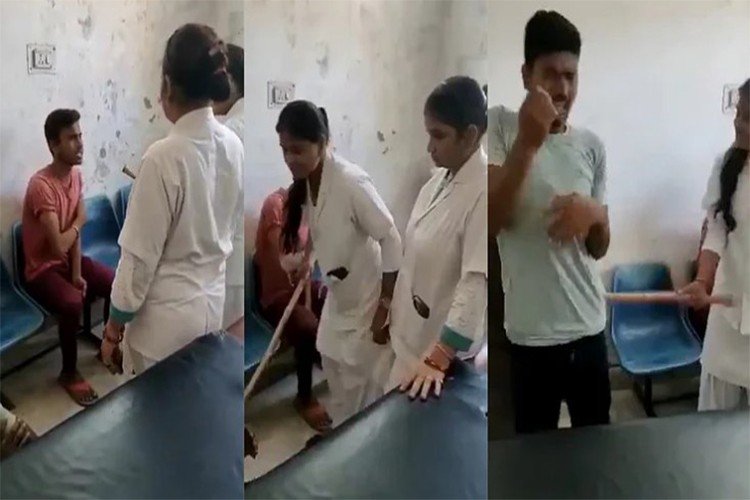 VIDEO: छपरा सदर अस्पताल में नर्सों को किसने दिया छात्रों को पीटने का हक