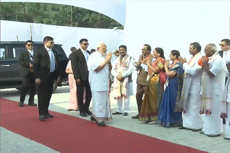 PM Modi South Indian Lungi look seen in Varanasi﻿
