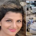 Actress Rambha car fell victim to an accident﻿