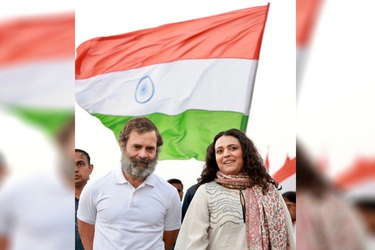 Bharat Jodo Yatra Swara Bhaskar to support Rahul Gandhi﻿
