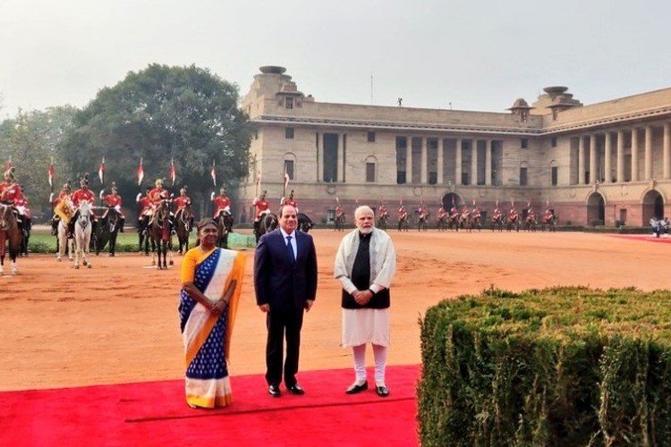 PM Modi's meeting with the chief guest of the Republic Day celebrations today